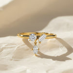 Load image into Gallery viewer, 18K Gold Diamond Statement Ring, 0.36 CTW, F+ Color VS+ Clarity