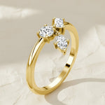 Load image into Gallery viewer, 18K Gold Diamond Statement Ring, 0.36 CTW, F+ Color VS+ Clarity