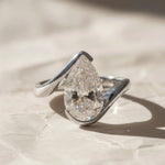 Load image into Gallery viewer, Lab Grown Pear Cut Diamond Wrap Ring, 14K Gold Bypass Engagement, Bridal, Anniversary Gift, VS+ F+ Clarity, SGL & IGI Certified Jwalin Jewels