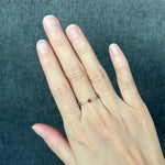 Load image into Gallery viewer, Clover Ring / Full Eternity Ruby and Diamond Ring in 14k Gold / Stacking Ring / Ruby Stackable Ring / July Birthstone Jwalin Jewels