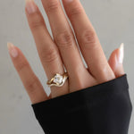 Load image into Gallery viewer, Asscher Cut Lab Grown Diamond Solitaire Engagement Ring, Bypass Bezel Set Asscher Diamond Ring, IGI Certified Diamond Ring, Anniversary Gift Jwalin Jewels