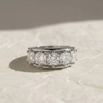 Load image into Gallery viewer, Lab Grown Diamond Wedding Band | Cushion Cut Gold Ring | Luxury Anniversary Gift Jwalin Jewels