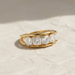 Load image into Gallery viewer, Lab Grown Diamond Wedding Band | Cushion Cut Gold Ring | Luxury Anniversary Gift Jwalin Jewels