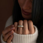 Load image into Gallery viewer, Lab Grown Diamond Wedding Band | Cushion Cut Gold Ring | Luxury Anniversary Gift Jwalin Jewels