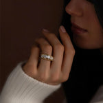 Load image into Gallery viewer, Lab Grown Diamond Wedding Band | Cushion Cut Gold Ring | Luxury Anniversary Gift Jwalin Jewels