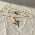 Load image into Gallery viewer, North Star Diamond Necklace in Solid Gold | Celestial Starburst Pendant | Lab Grown Diamond Pave Necklace | Minimal Dainty Gift for Her Jwalin Jewels