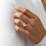 Load image into Gallery viewer, Bezel Ring for Women, Lab Grown Diamond, 14K Gold, Anniversary, Engagement, Wedding, Oval Cut Jwalin Jewels