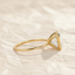 Load image into Gallery viewer, Bezel Set Asscher Cut 3ct Lab Grown Diamond Engagement Ring