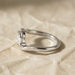 Load image into Gallery viewer, Diamond Bezel Set Ring in 9K, 14K, 18K White, Yellow, or Rose Gold Handcrafted Lab-Grown Diamonds, SGL & IGI Certified Jwalin Jewels