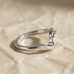 Load image into Gallery viewer, Diamond Bezel Set Ring in 9K, 14K, 18K White, Yellow, or Rose Gold Handcrafted Lab-Grown Diamonds, SGL & IGI Certified Jwalin Jewels