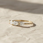 Load image into Gallery viewer, Pear Cut Diamond Gold Ring, 0.7 CT Lab Grown Diamond Band, 14K Gold Engagement Ring, Stackable Anniversary Jewelry,SGL Certified,Trendy Gift Jwalin Jewels