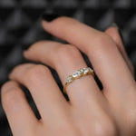 Load image into Gallery viewer, Pear Cut Diamond Gold Ring, 0.7 CT Lab Grown Diamond Band, 14K Gold Engagement Ring, Stackable Anniversary Jewelry,SGL Certified,Trendy Gift Jwalin Jewels