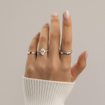 Load image into Gallery viewer, Diamond Engagement Ring 2.00 CT Oval and 0.45 CT Side Stones Pave Band in White, Yellow, Rose Gold