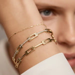 Load image into Gallery viewer, Diamond Gold Bangle Bracelet, 14K White, Yellow, Rose Gold, Pave Set, 0.27cts Lab Grown Diamonds, Modern Geometric Jewelry for Women, Gift Jwalin Jewels