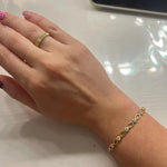 Load image into Gallery viewer, Tennis Bracelet, Diamond Tennis Bracelet, Dainty Bracelet, Minimalist Bracelet, 14K Solid Gold Tennis Bracelet, Gold Bracelet