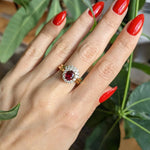 Load image into Gallery viewer, Ruby Ring / Ruby Engagement Ring in 14k Gold / Oval Cut Natural 2.00 CT Ruby Diamond Ring/ July Birthstone/ Promise Ring Jwalin Jewels
