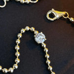 Load image into Gallery viewer, 14K Gold Beaded Bracelet with Diamond: Delicate Minimalist Jewelry Jwalin Jewels
