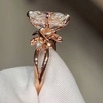 Load image into Gallery viewer, Radiant Cut Lab Grown Diamond Engagement Ring, Yellow Gold Victorian Style