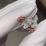 Load image into Gallery viewer, Radiant Cut Lab Grown Diamond Engagement Ring, Yellow Gold Victorian Style