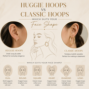 Huggie Hoops vs Classic Hoops - Which Suits Your Face Shape ?