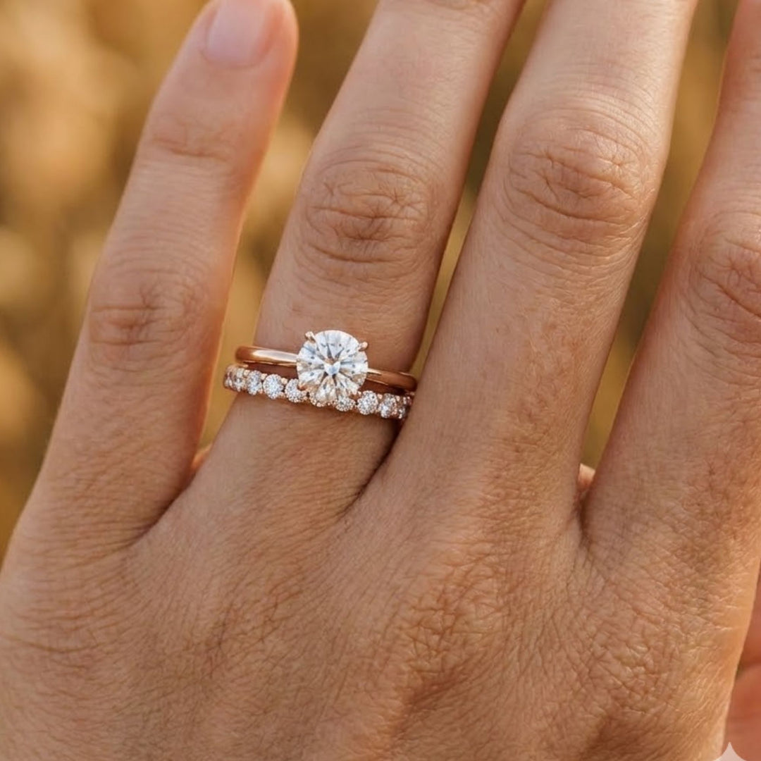 Round Cut Lab Grown Diamond Eternity Ring 0.30 CTW | 3/4th Band in 9K, 14K, 18K White, Yellow, Rose Gold | SGL Certified Jewelry