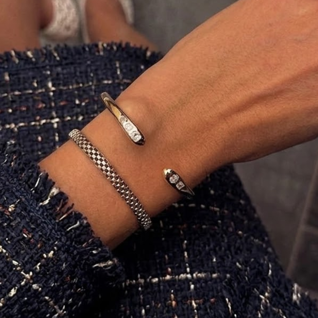 Cushion Cut Lab Grown Diamond 9K - 18K Solid Gold Bracelet