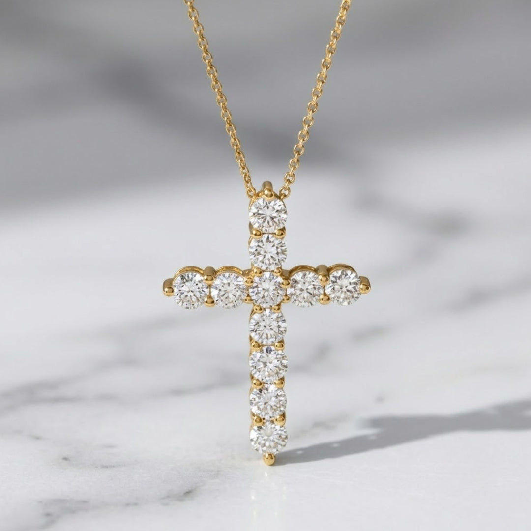 14k Gold Cross Necklace, Cross Necklace, Christian Gifts, Minimalist Necklace, Baptism necklace, Christmas Gift , Hallowen gift , Women gift