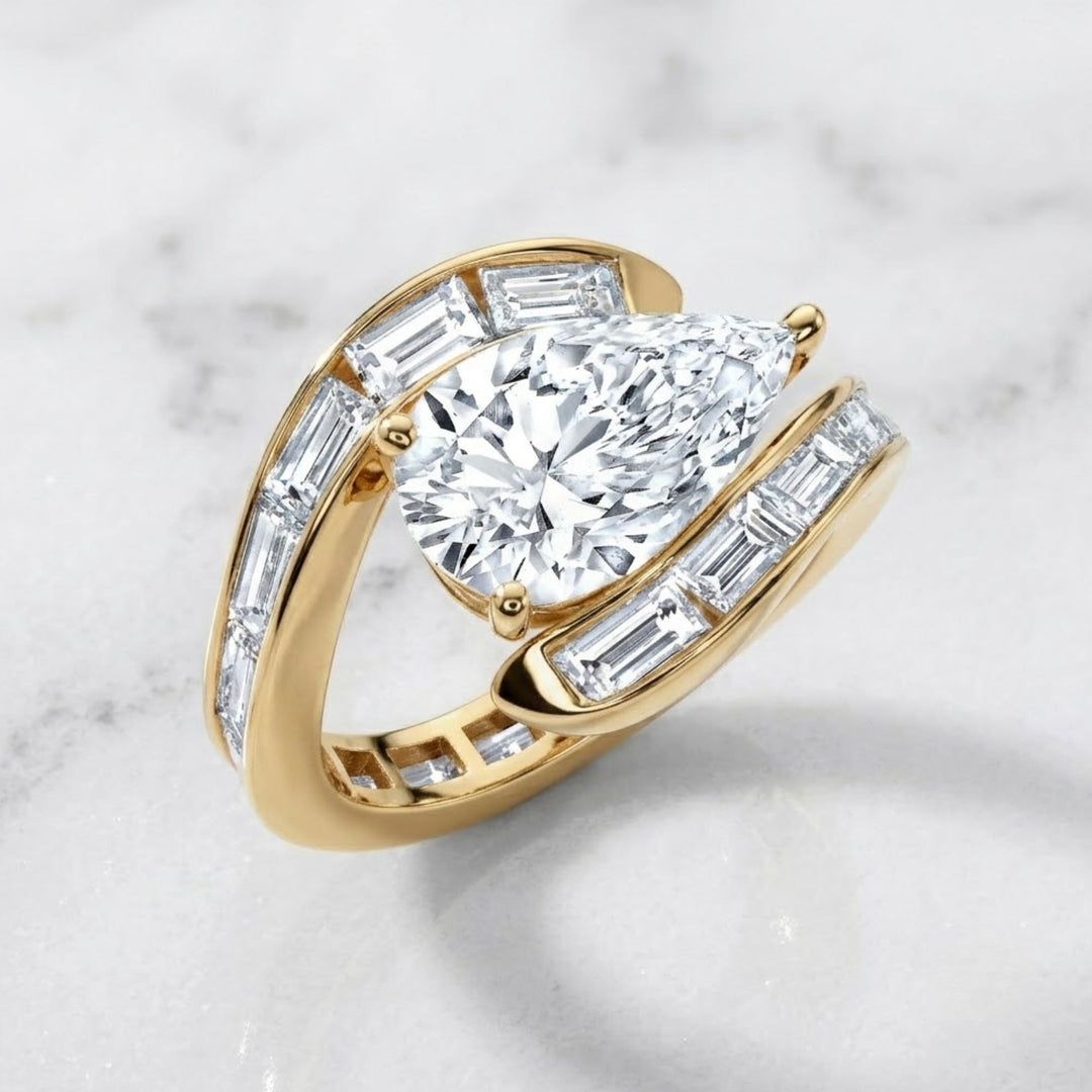 18K Solid Gold Rêveuse Natural Diamond Ring