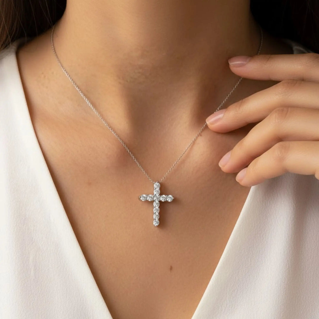 14k Gold Cross Necklace, Cross Necklace, Christian Gifts, Minimalist Necklace, Baptism necklace, Christmas Gift , Hallowen gift , Women gift Jwalin Jewels