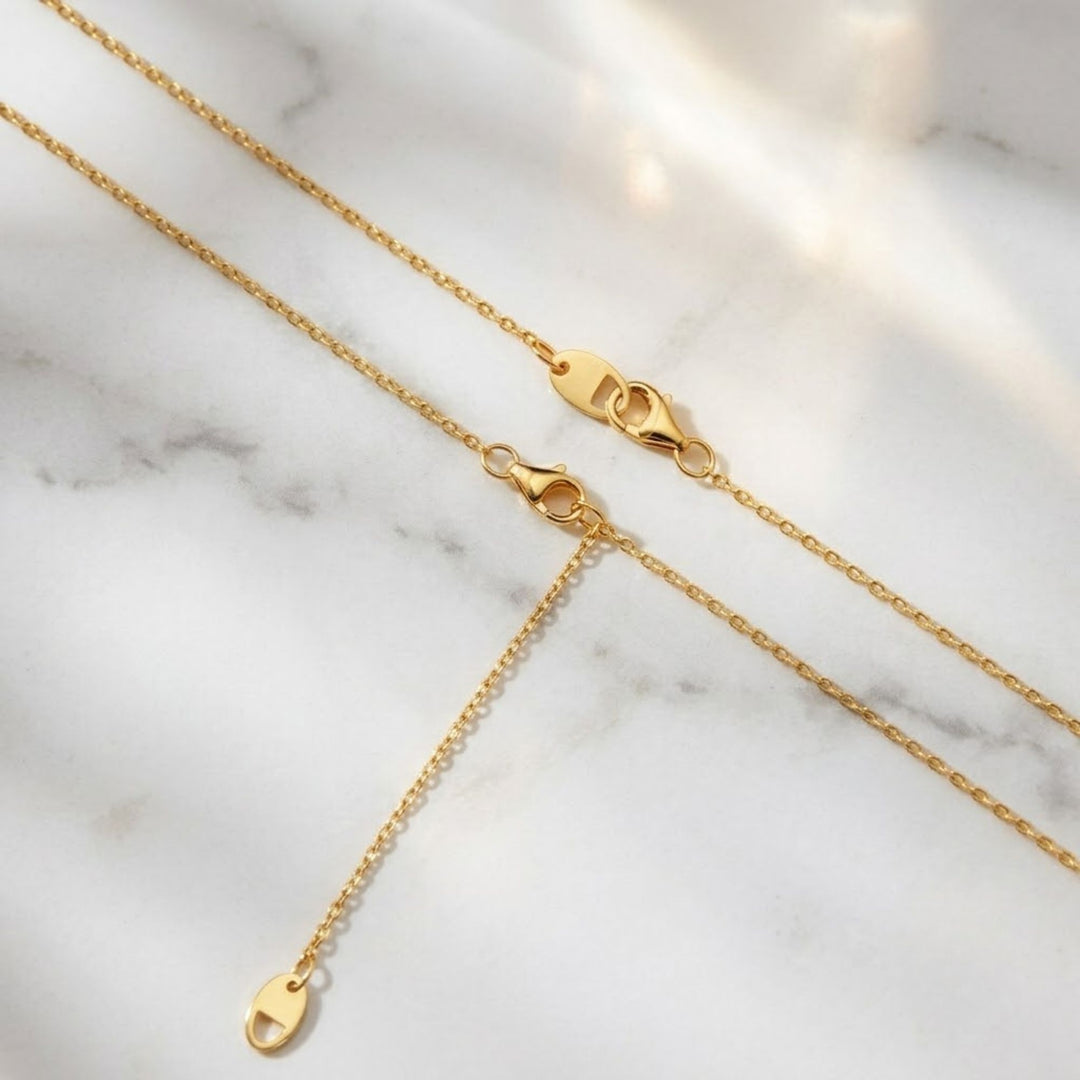 Marquise Cut Solitaire Pendant Necklace / Diamond Gold Necklace / Solid Gold Necklace