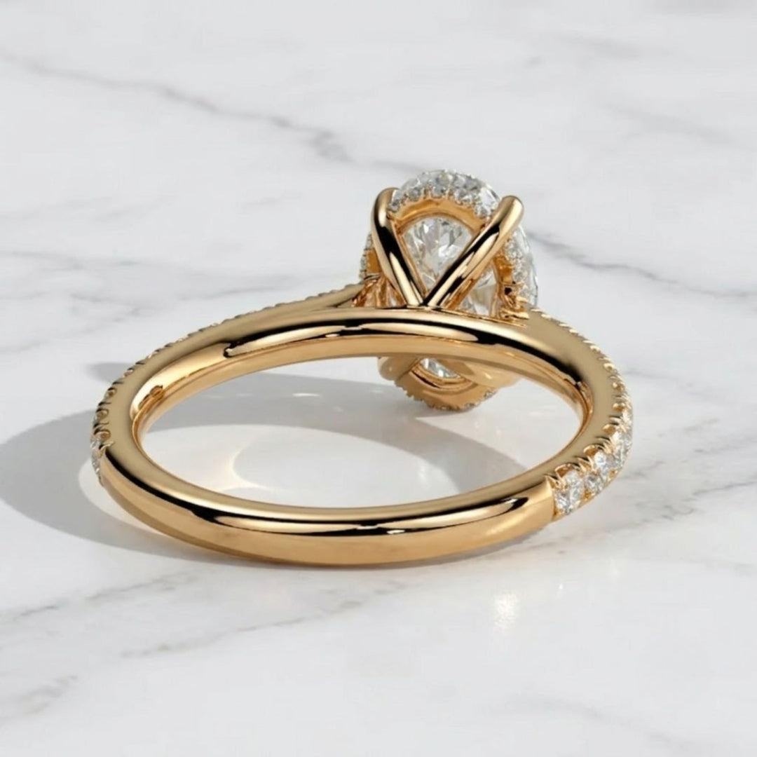 2.00 CT Oval Cut Diamond Engagement Ring