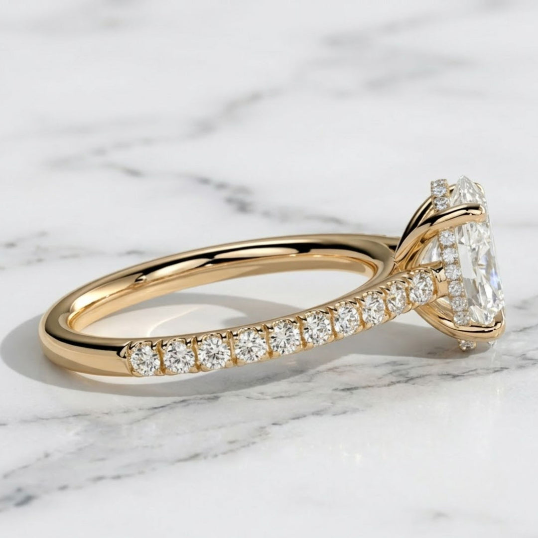 2.00 CT Oval Cut Diamond Engagement Ring