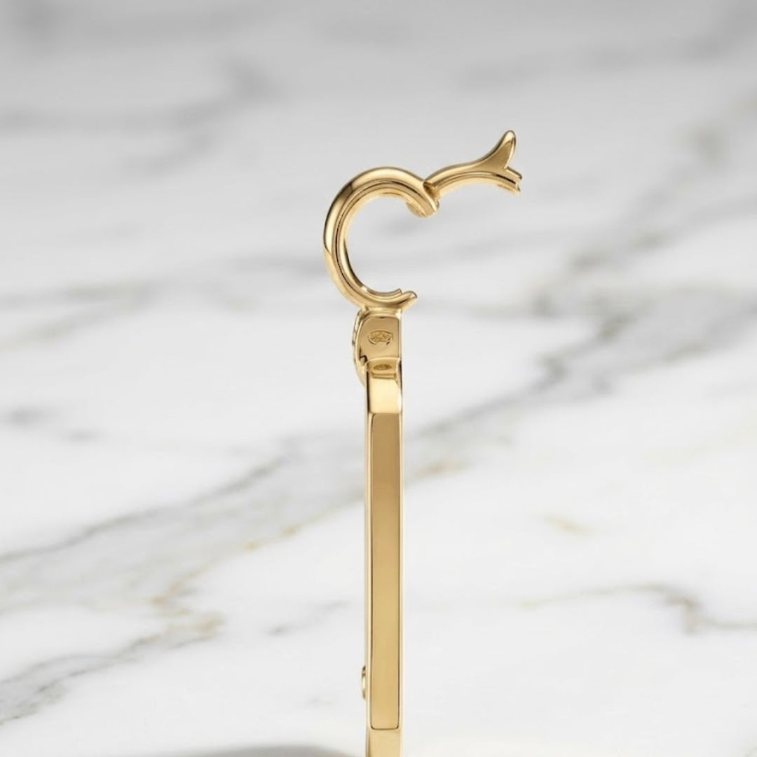 14k Solid Gold Diamond Mom Pendant, Personalized Dog Tag Necklace