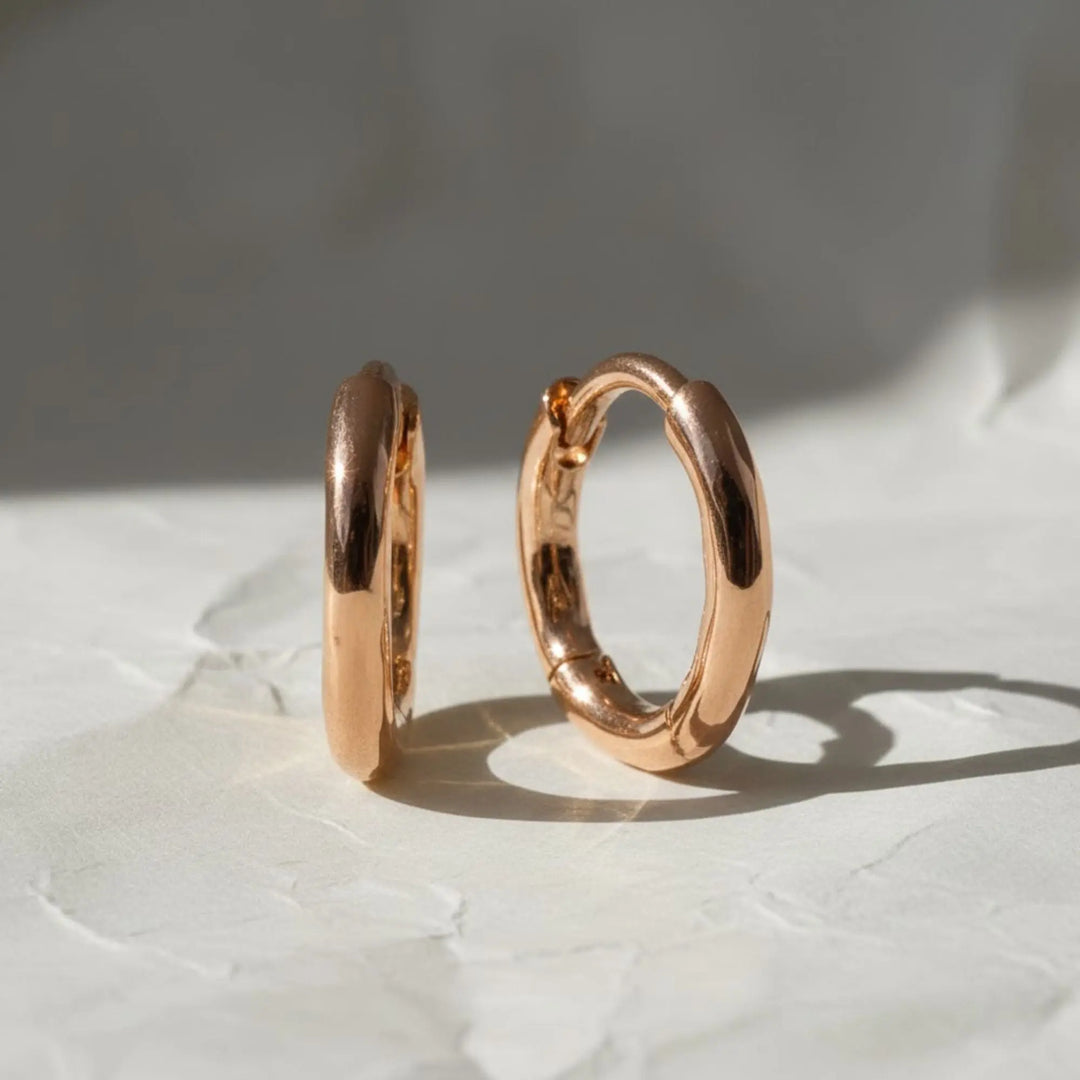 Gold Huggie Earrings, Small Hoop Earrings, Dainty Gold Hoops, Minimalist Jewelry, Everyday Gold Earrings, 14K solid Gold Jwalin Jewels