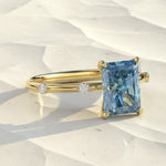 Load image into Gallery viewer, IGI Certified 2.00 Carats Pink Radiant Cut Lab Grown Diamond Engagement Ring, Radiant Shape Diamond Wedding Ring, 14k Gold Jewelry For Her