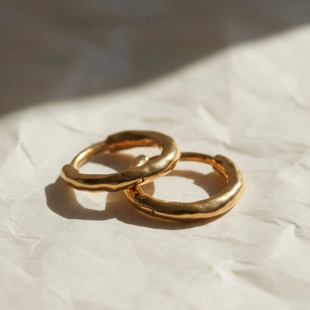 Gold Huggie Earrings, Small Hoop Earrings, Dainty Gold Hoops, Minimalist Jewelry, Everyday Gold Earrings, 14K solid Gold Jwalin Jewels