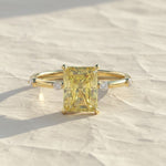 Load image into Gallery viewer, IGI Certified 2.00 Carats Pink Radiant Cut Lab Grown Diamond Engagement Ring, Radiant Shape Diamond Wedding Ring, 14k Gold Jewelry For Her