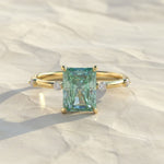 Load image into Gallery viewer, IGI Certified 2.00 Carats Pink Radiant Cut Lab Grown Diamond Engagement Ring, Radiant Shape Diamond Wedding Ring, 14k Gold Jewelry For Her