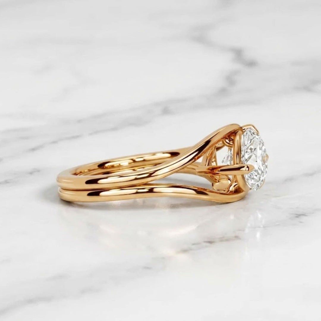 2 Carat IGI Certified Sia Lab Grown Diamond Engagement Ring 18KT Solid Gold