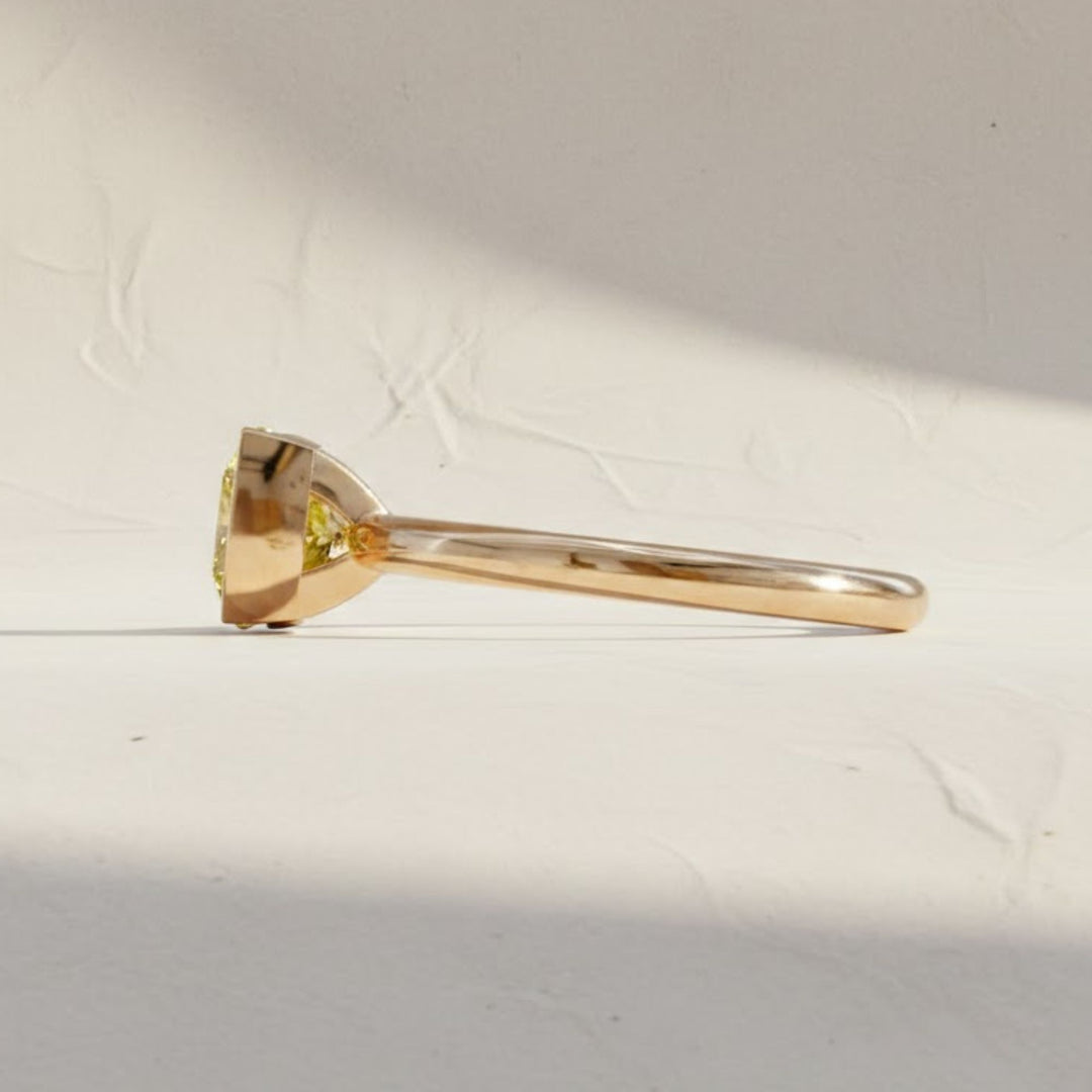 2 Carat Lab Grown Pink Diamond Ring Pink Solitaire Cushion Engagement Ring Wedding Gift Gold Ring For Women\Girl Anniversary Gift For Wife