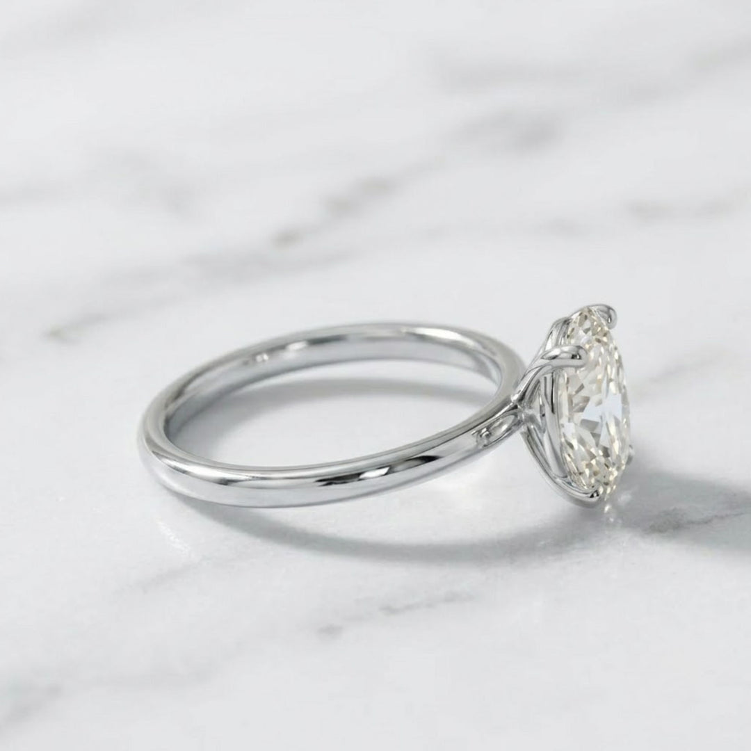 Oval Diamond Engagement Ring