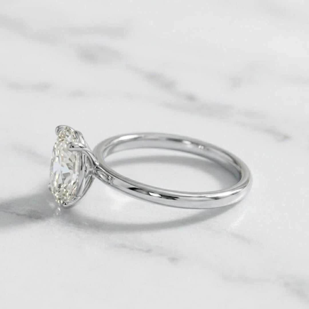Oval Diamond Engagement Ring