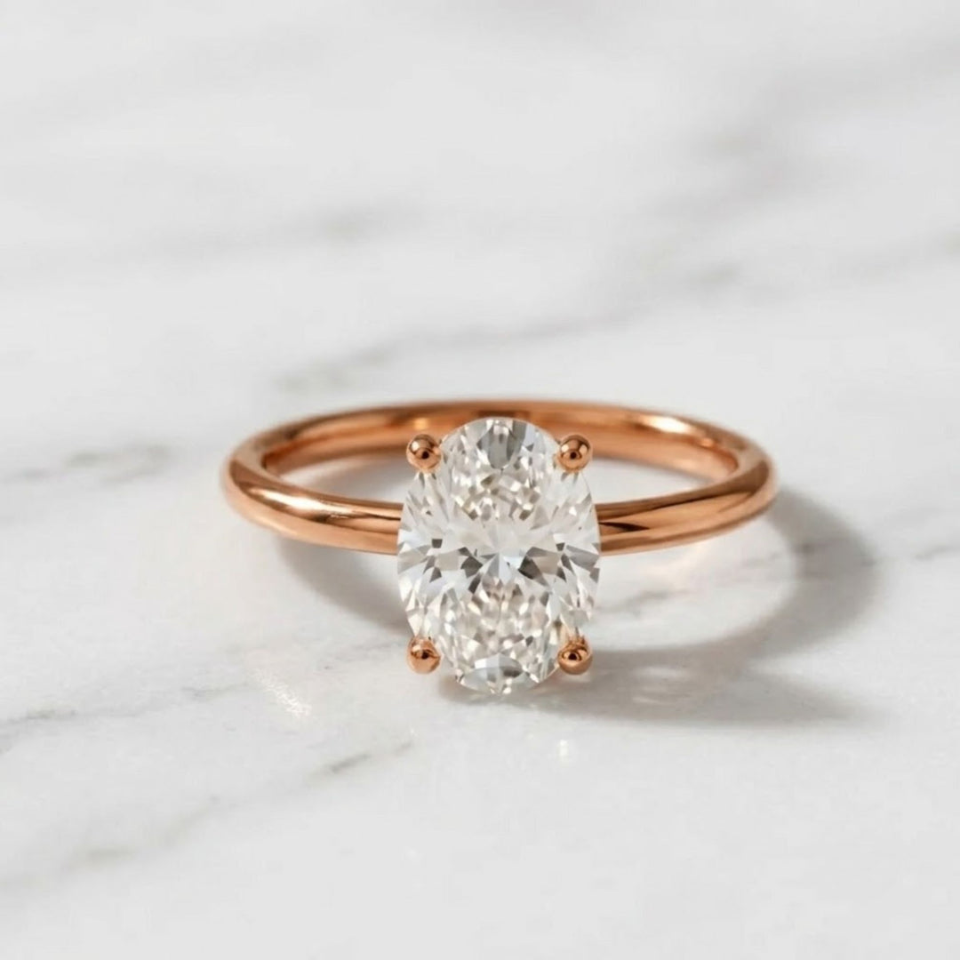 Oval Diamond Engagement Ring