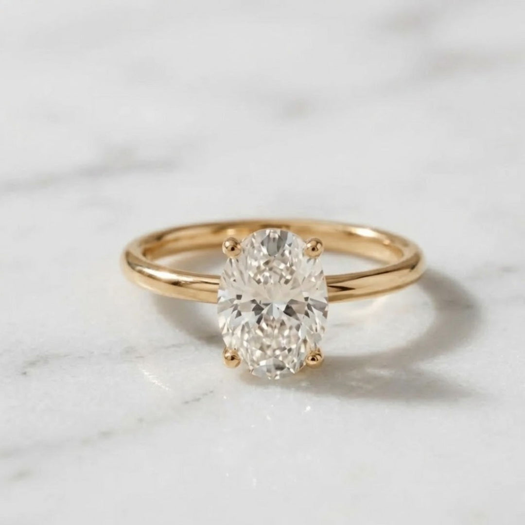 Oval Diamond Engagement Ring