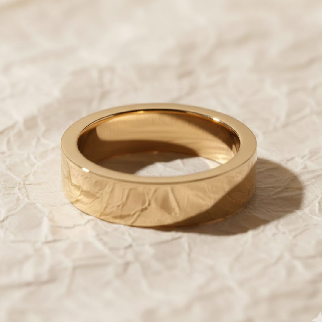 Gold Wedding Band with Baguette Diamonds,14K Solid Gold Engagement Ring, Diamond Wedding Band for Husband, Elegant Gold Ring Wide Band