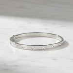 Load image into Gallery viewer, Flush Set Diamond Bangle Bracelet - 0.49 Carat Weight VS1 Diamonds. 14K Yellow Gold Diamond Bangle Bracelet: Flush Set Multi Shape Cut Stone