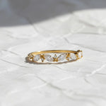 Load image into Gallery viewer, Pear Cut Lab Grown Diamond Half Eternity Band, Stackable Diamond Wedding Band, CVD Diamond Matching Band, 14K Solid Gold Band For Her Jwalin Jewels