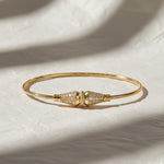 Load image into Gallery viewer, Diamond Bracelet 1.76 Carats, Micro Pavé Setting, Solid 9K &amp; 14K Gold, Elegant Stackable Jewelry, Bridal Gift, Daily Wear Gold