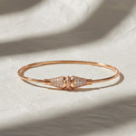 Load image into Gallery viewer, Diamond Bracelet 1.76 Carats, Micro Pavé Setting, Solid 9K &amp; 14K Gold, Elegant Stackable Jewelry, Bridal Gift, Daily Wear Gold