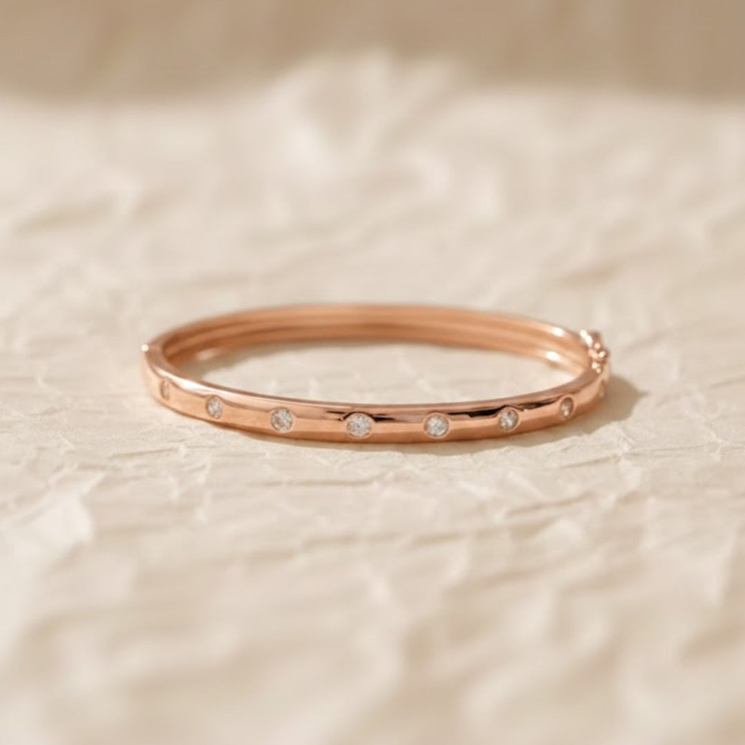 Bangle Bracelet, Diamond Bracelet, Statement Jewelry, Diamond Bangle, Minimalist Bracelet, Vintage Jewelry, Stacking Bracelet, Bangles